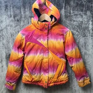 Obermeyer Girls Ski Snow Jacket Zipped Hoodie Size 10 Juniors Insulated